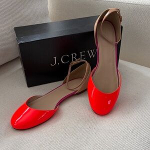 J. Crew Patent Colorblock Ballet Flats